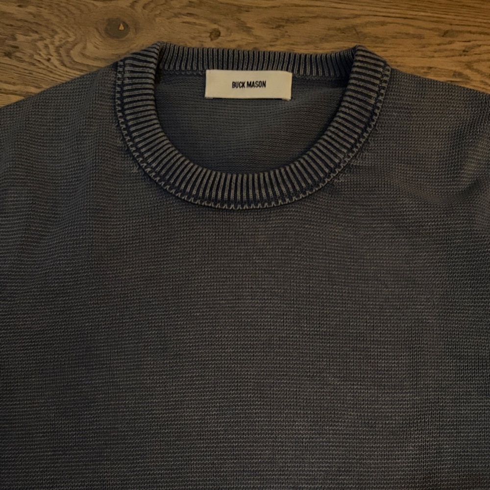 Buck Mason Charcoal Crewneck Sweater
